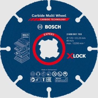 le disque bosch profesionnal expert multi construction 125 mm-fixation X-Lock