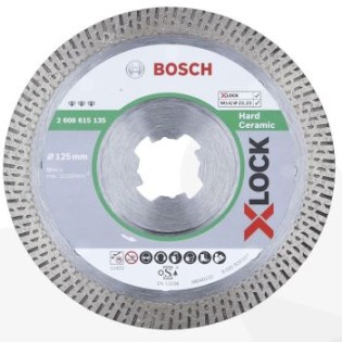le disque bosch profesionnal best diamanté pour céramique dure 125 mm-fixation X-Lock