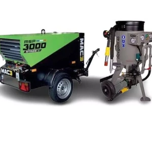 location pack complet aerogommeuse +compresseur pour sablage chalet Valais.