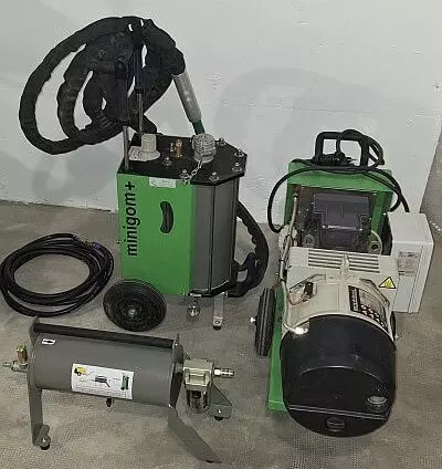 aerogommeuse avec compresseur et eprutaeur air