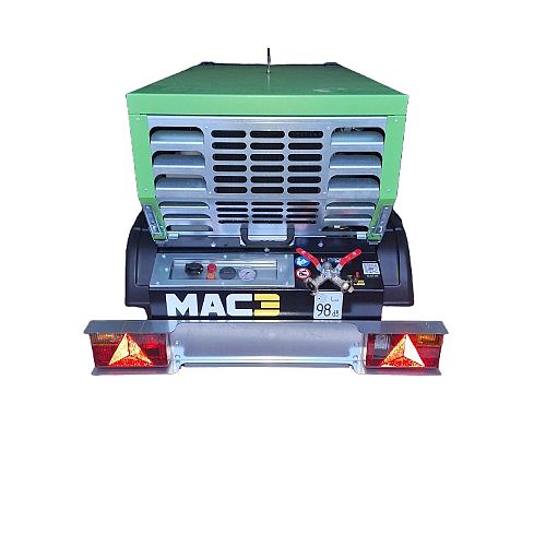 compresseur travaillant avec sableuse bois novgom40