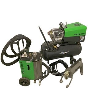 aerogommeuse avec compresseur a cuve 90 litres et epurateur air