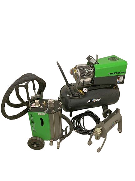 aerogommeuse avec compresseur a cuve 90 litres et epurateur air