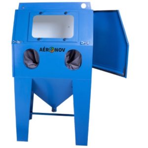 cabine de sablage avec aspiration iintégrée