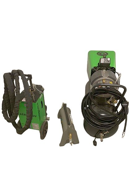 ensemble aerogommeuse epurateur air compresseur electrique