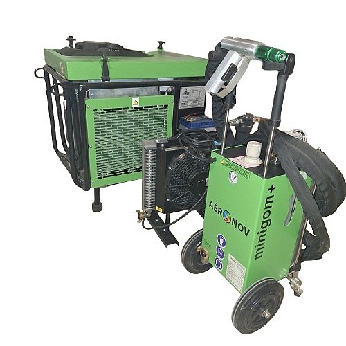 Aerogommeuse équipée 11 Litres avec compresseur essence -1400L/min – Image 2