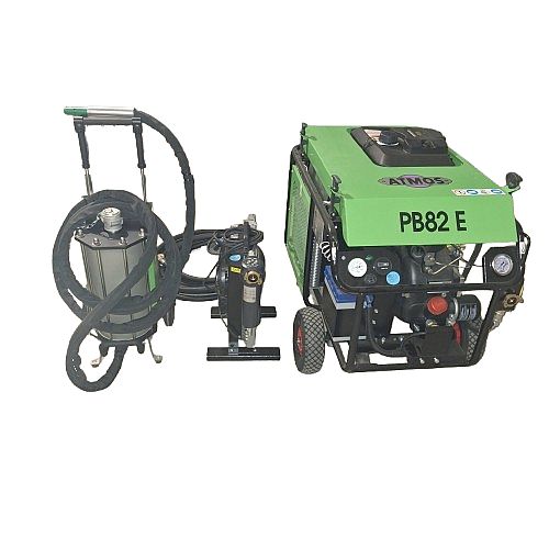 ensemble complet de sablage avec sableuse compresseur et epurateur air compime