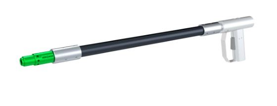 rallonge 90 cm pour pistolet d aerogommage facilitant le travail au sol