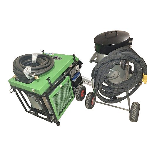 Aerogommeuse équipée 40 Litres avec compresseur mobile chantier 1400 L/min – Image 2