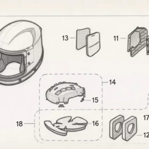 schema pièces détachées casque nova 3- position 4